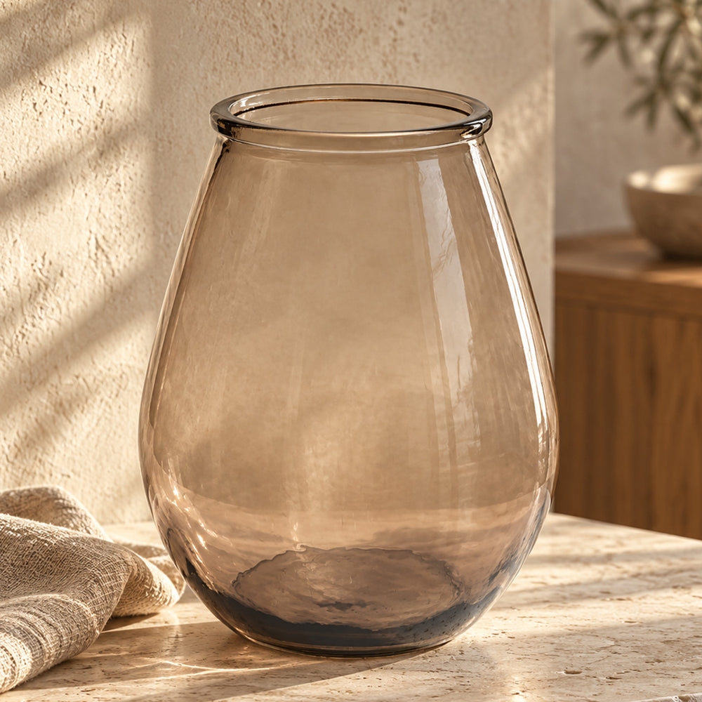The Qiezi Vase - Beige - L