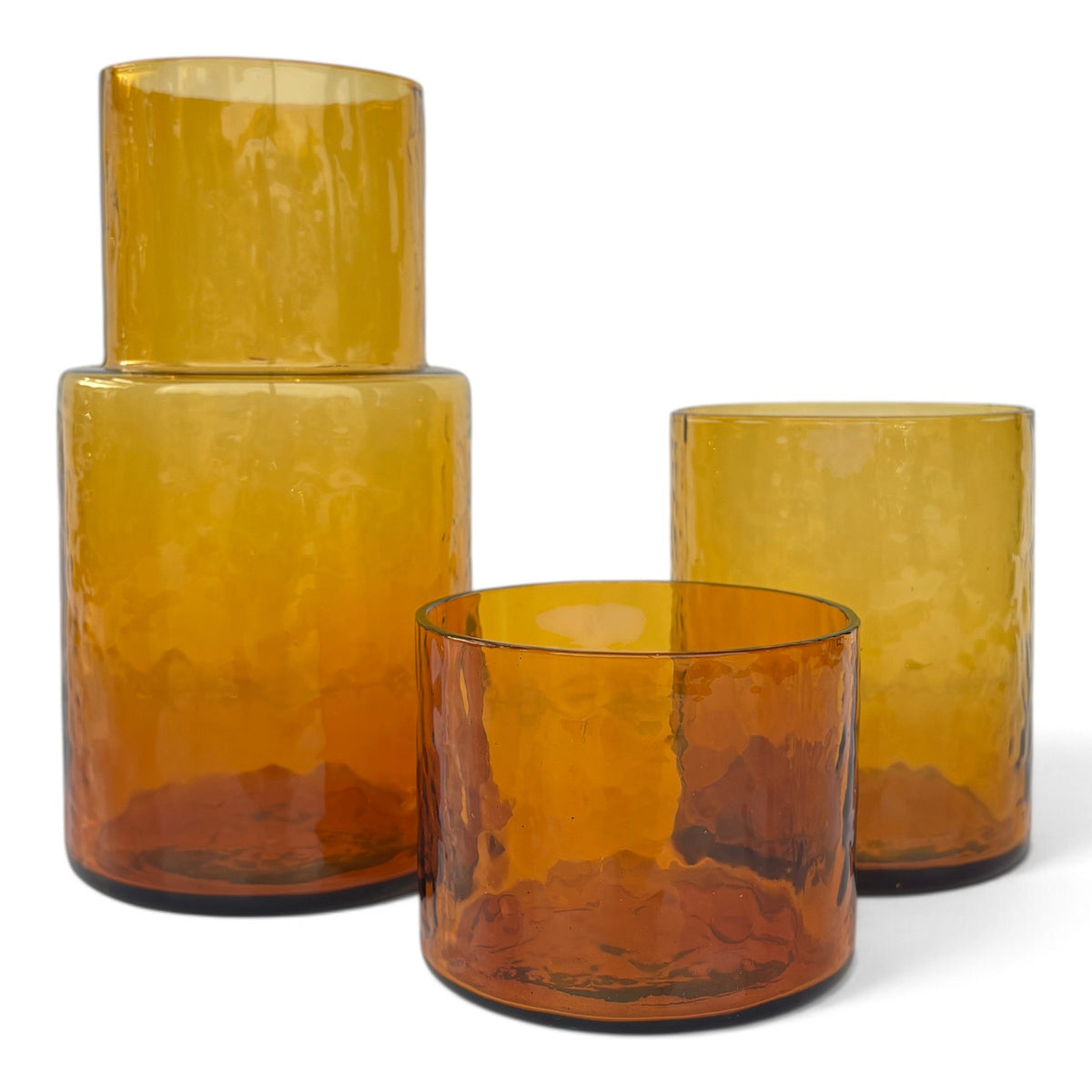 Le Verre Bas Amber Hammered - Ambre