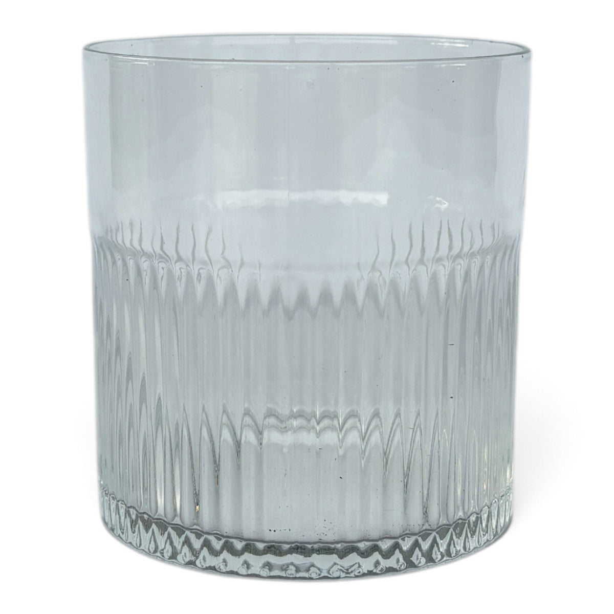 The Clear Rippled Low Tumbler - Clear