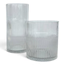 The Clear Rippled Low Tumbler - Clear
