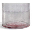 Das Pink Blush Hammered Niedrige Glas - Rosa