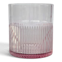Das Pink Blush Rippled Niedrige Glas - Rosa