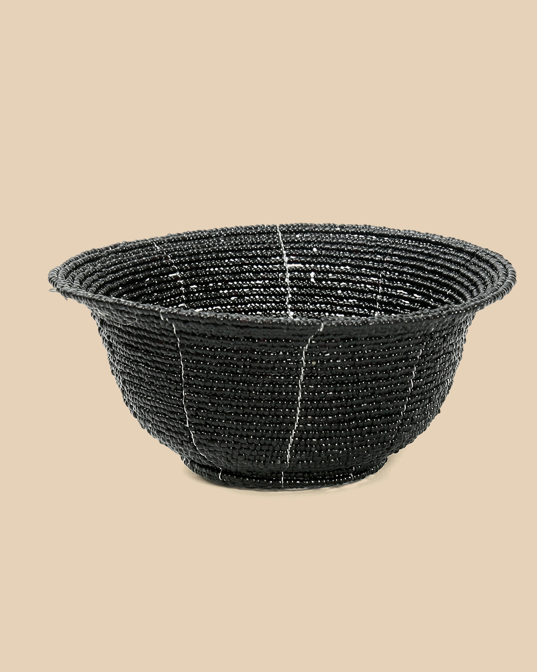 La Ciotola Con Perline Bassa - Nero - S