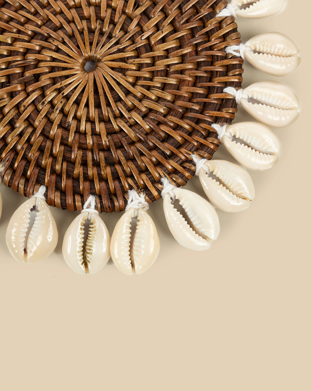 Il Sottobicchiere Con Conchiglia Coloniale - Marrone Naturale