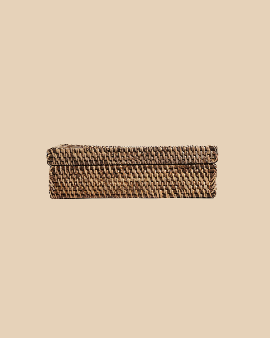 The Rattan Classic Tissue Box - Natural Brown