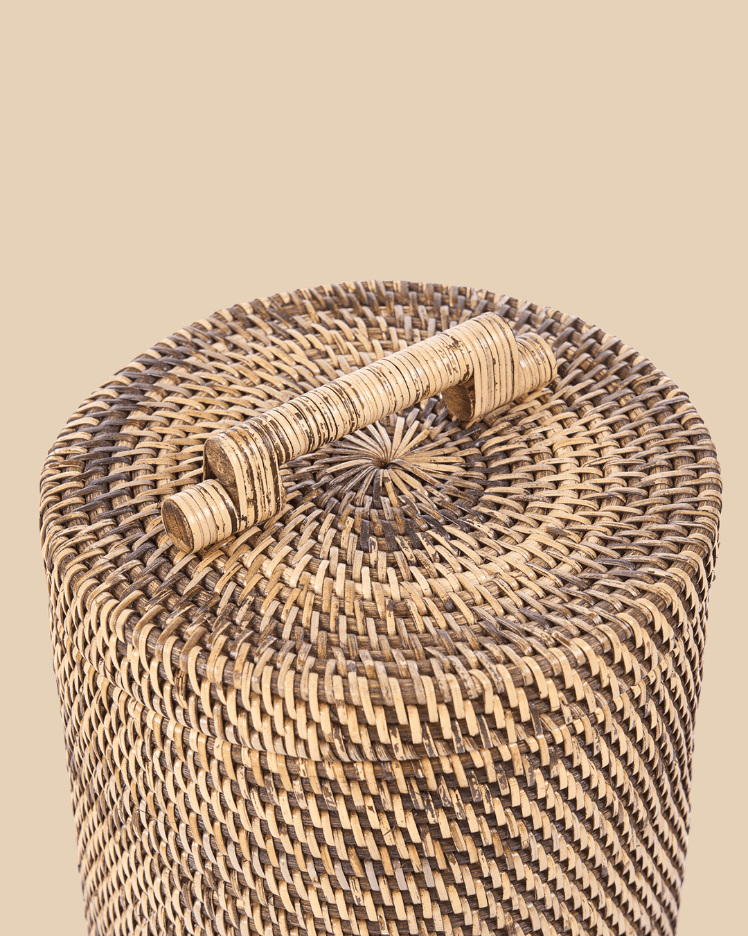 Der Rattan Korb Hoch - Naturbraun