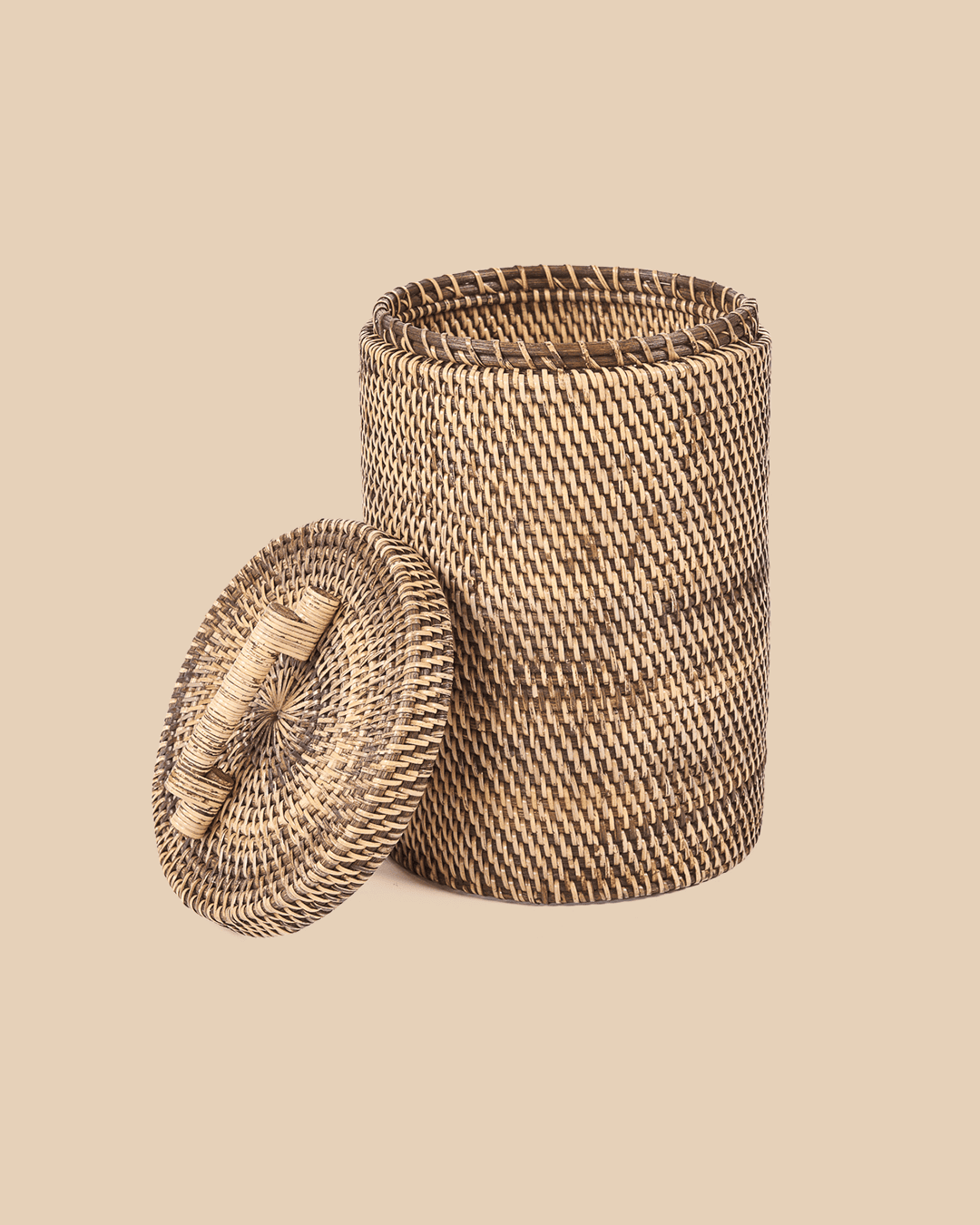 Der Rattan Korb Hoch - Naturbraun