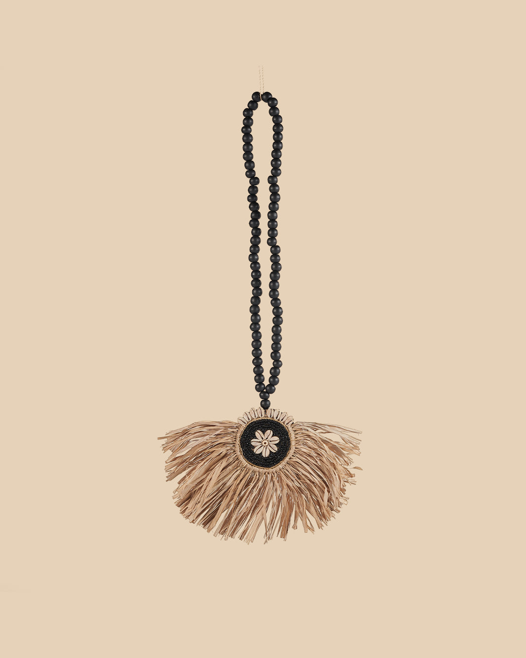 La Nappa Raffia Mahkota - Naturale Nero