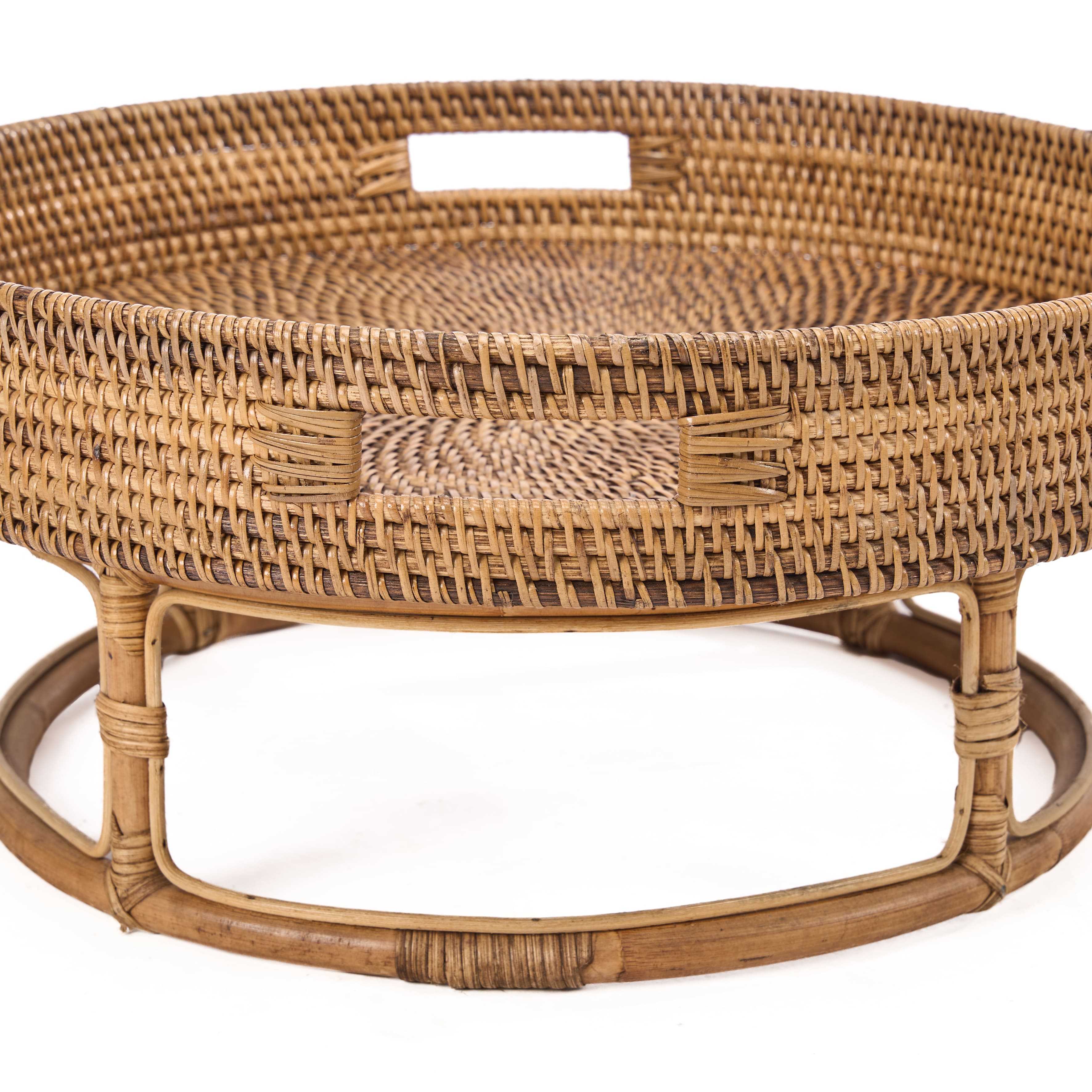 Das Rattan Rise Tray - Natürlich Braun