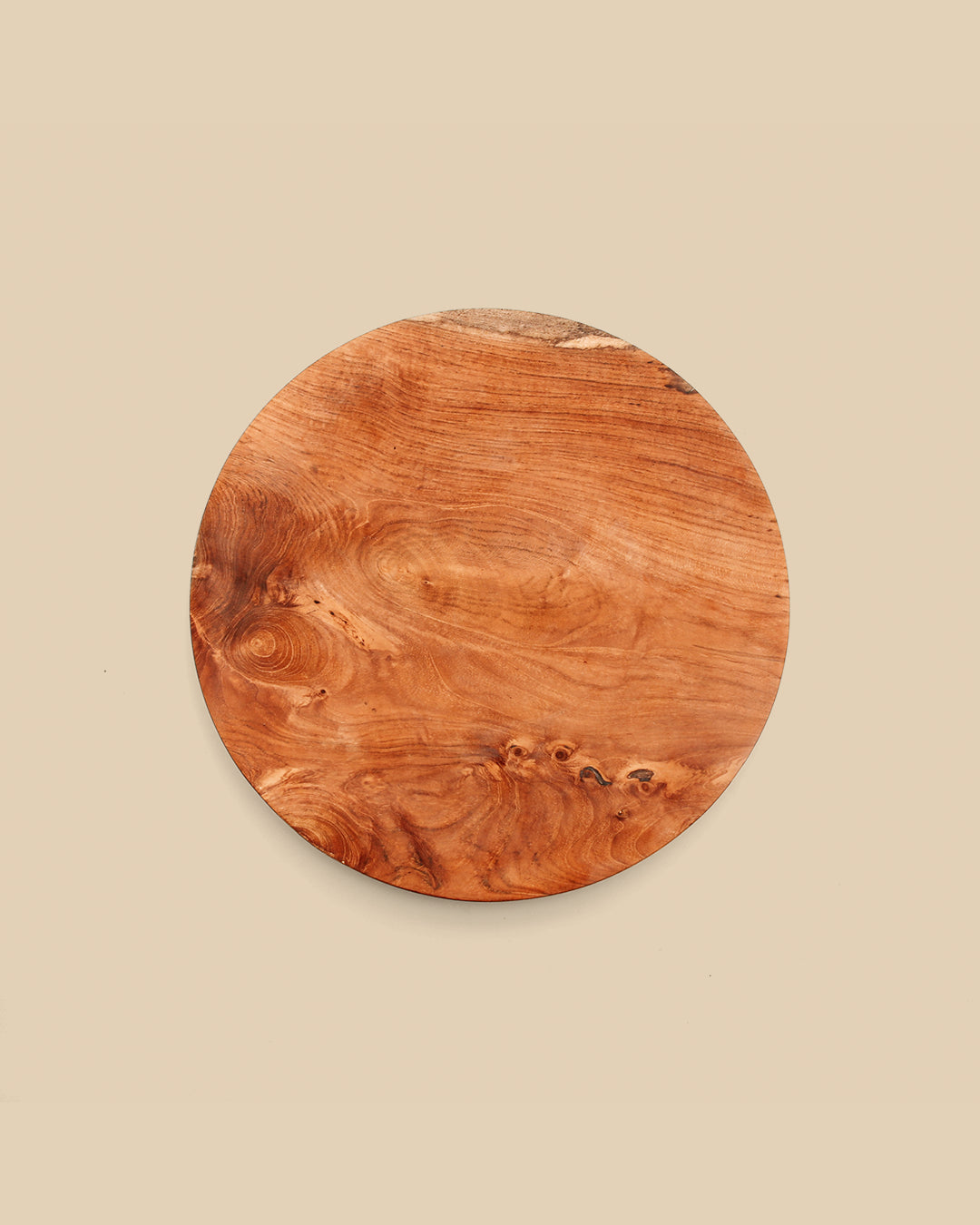 The Teak Root Round Plate - XS