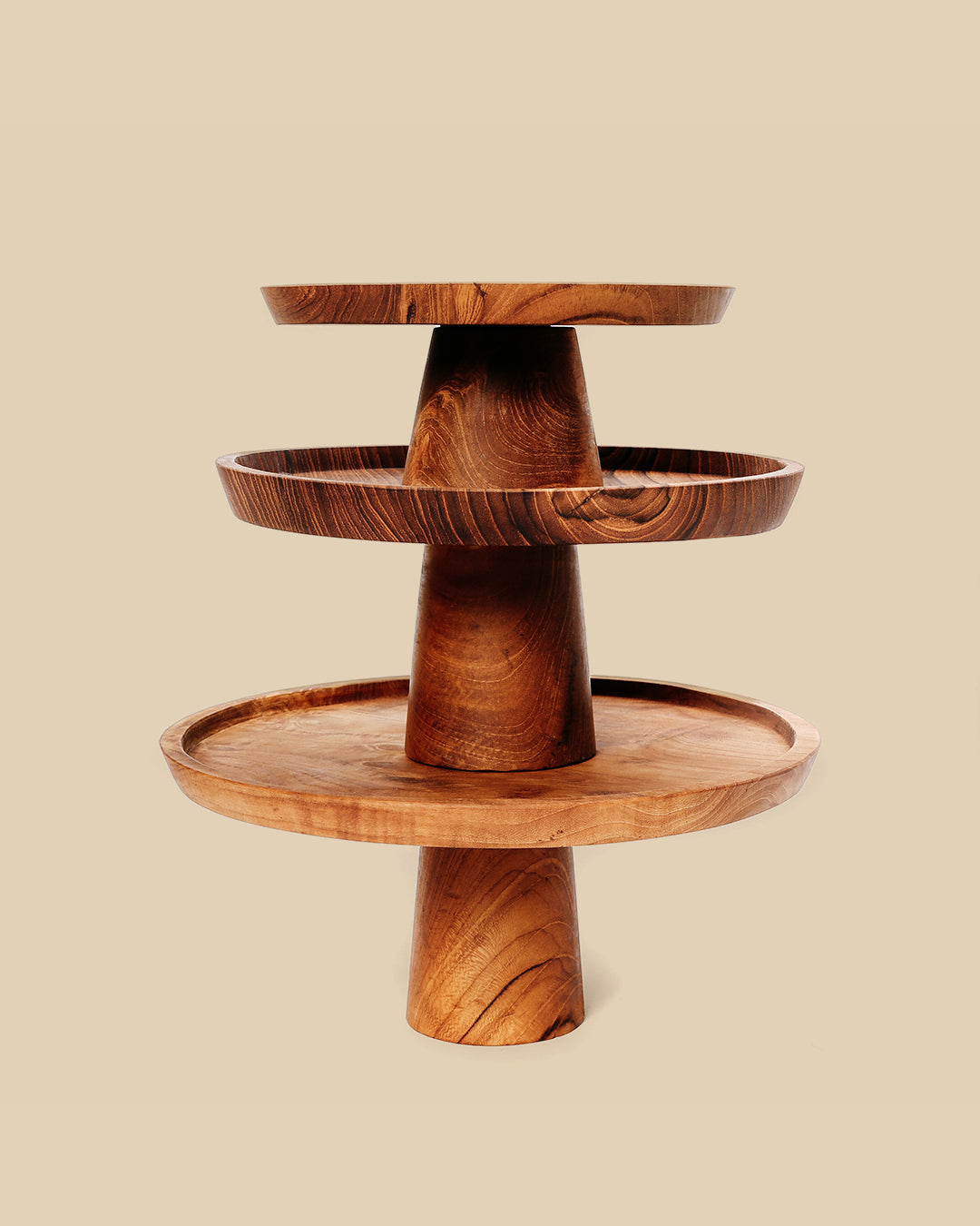 Il Piatto Da Torta In Teak Root - M