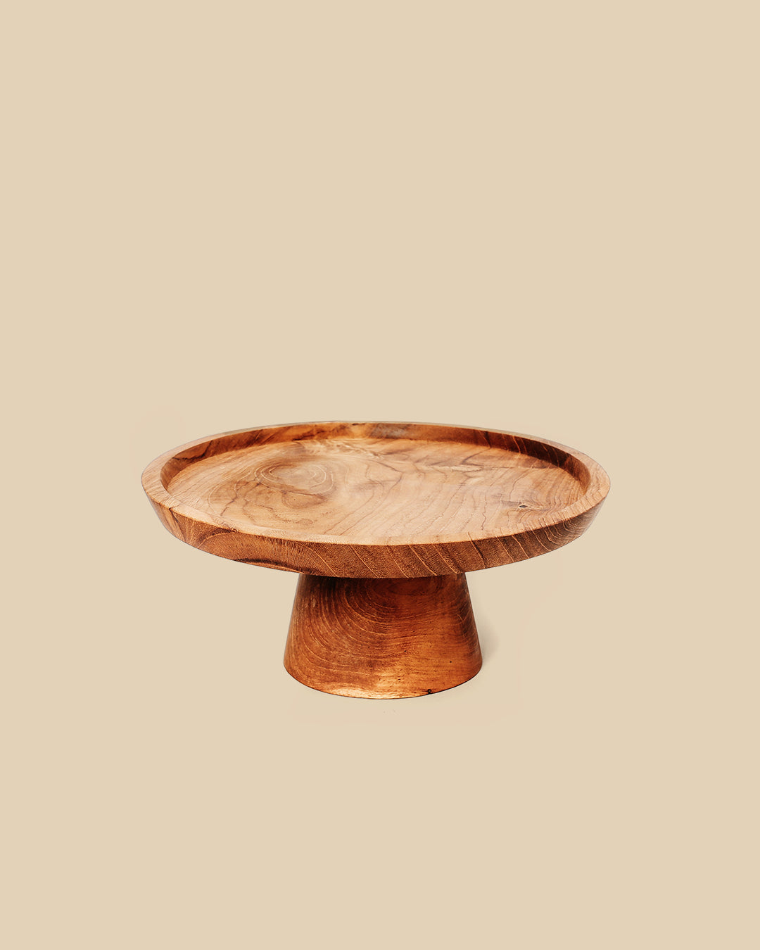 Il Vassoio Da Torta In Teak Root - S