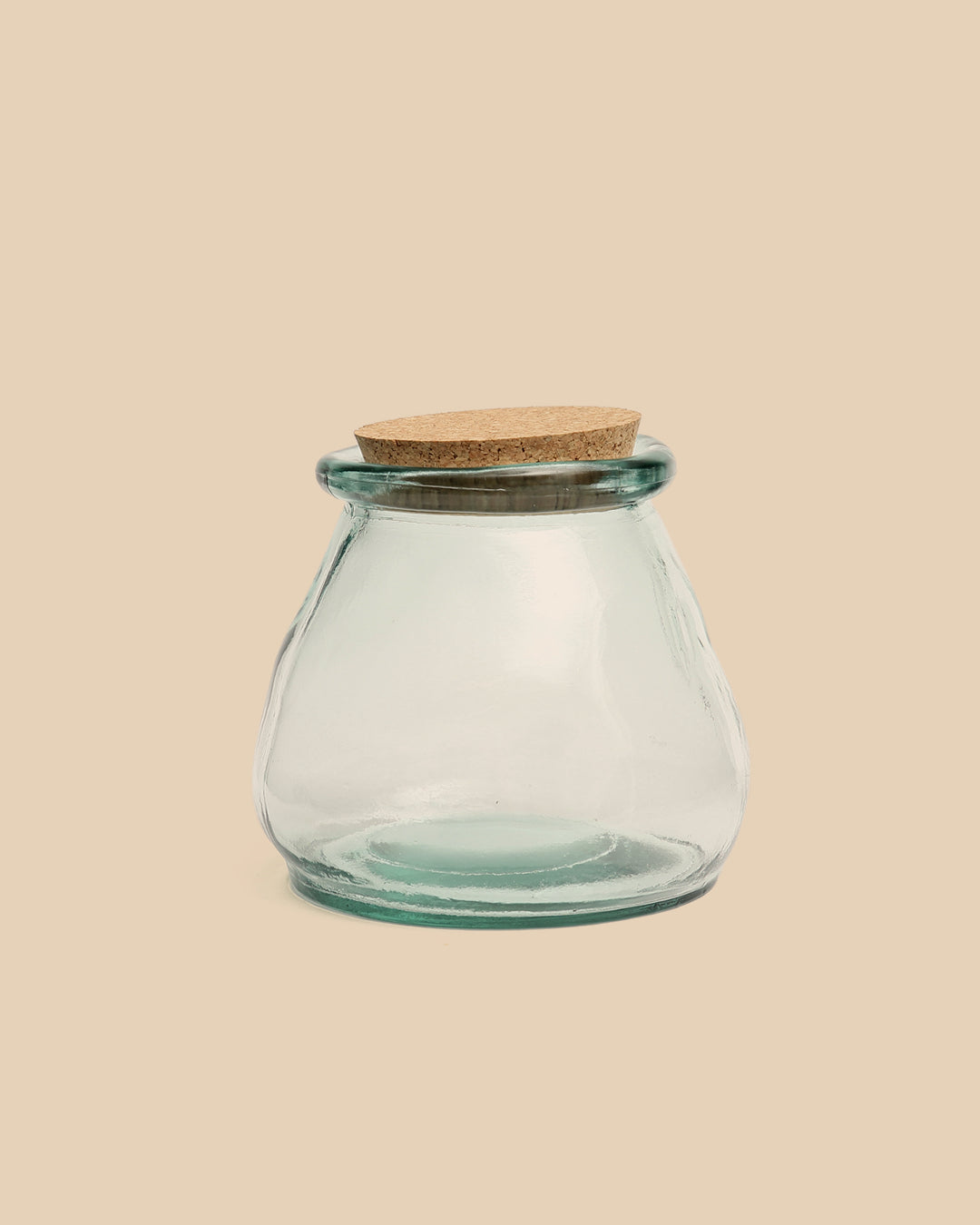 Vaso di Vetro Belly - Blu - L