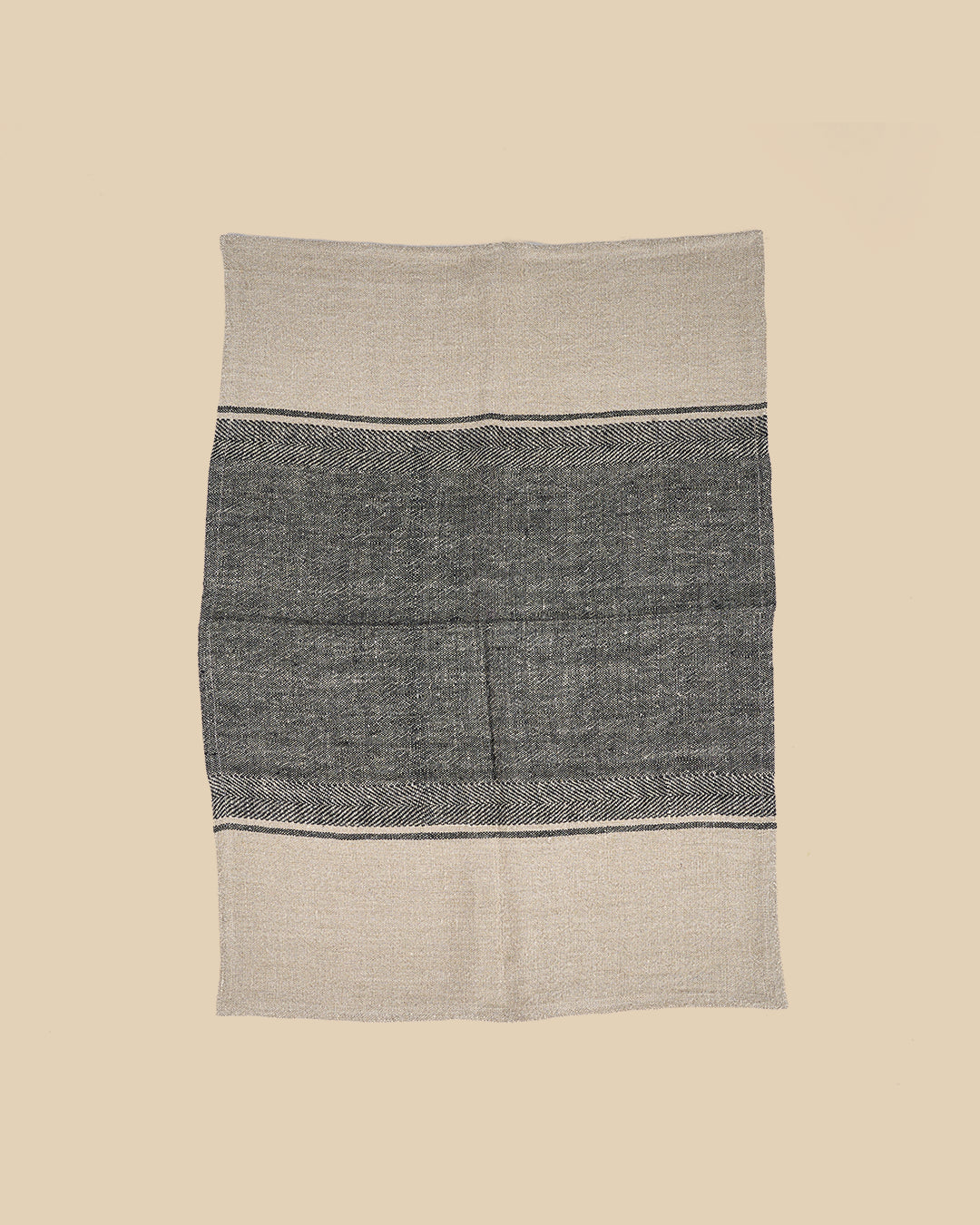 Il Canovaccio Linen Moody - Nero Naturale - 50x70