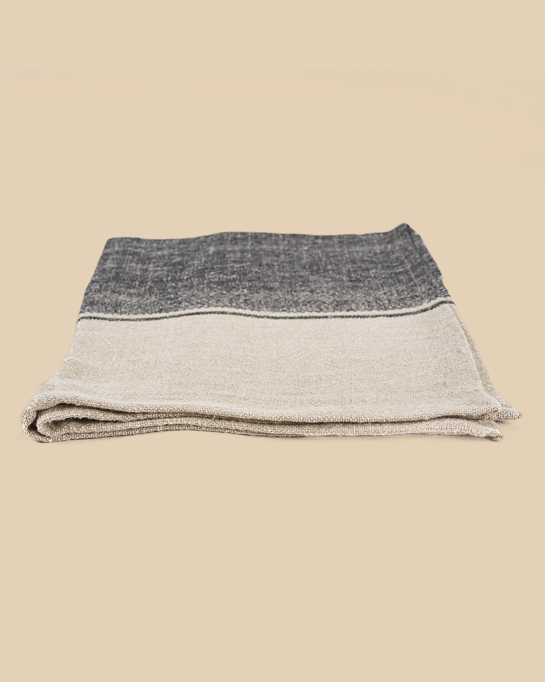 Il Canovaccio Linen Moody - Nero Naturale - 50x70