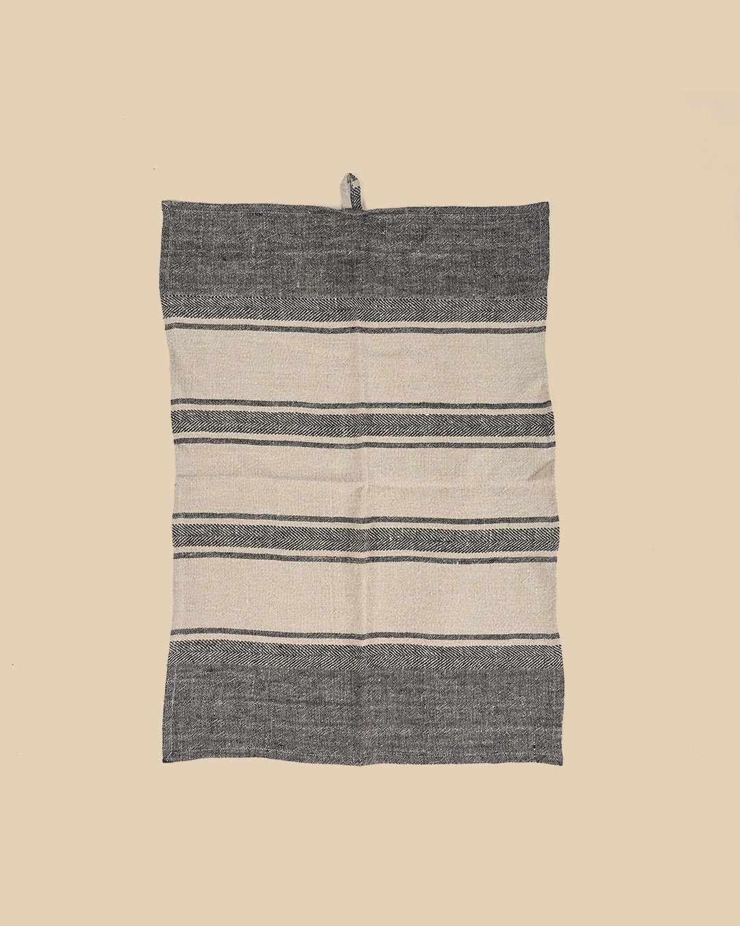 Il Canovaccio Linen Smudge - Nero Naturale - 50x70