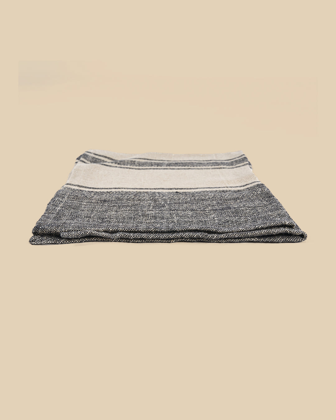 Il Canovaccio Linen Smudge - Nero Naturale - 50x70