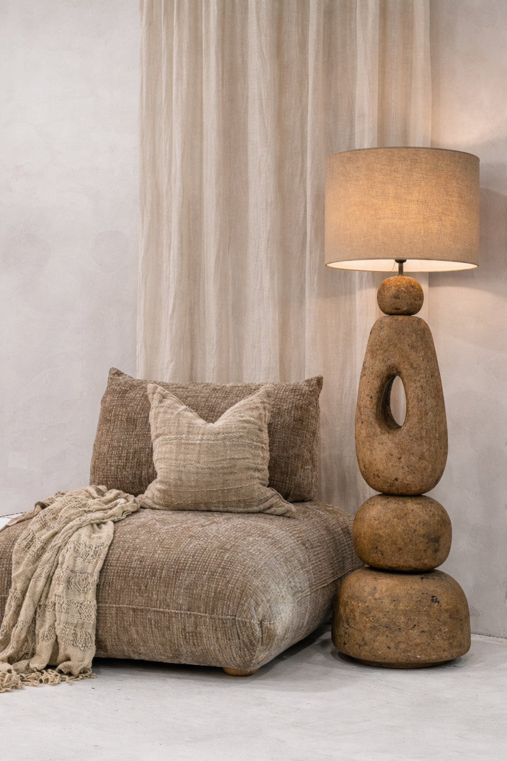 Die Lampatha Christie Stehlampe - Lehm - XL