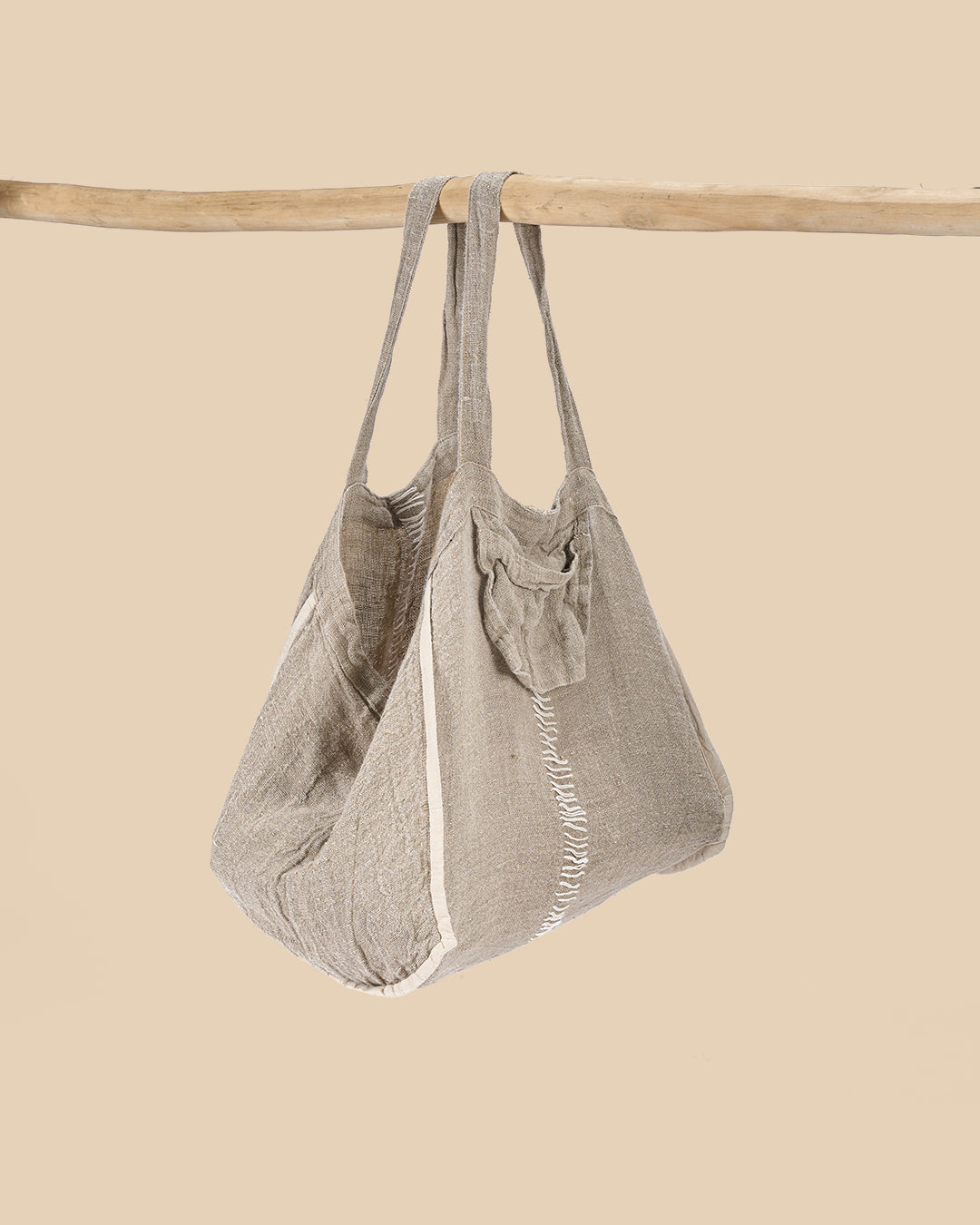 La Tote-ally Linen Borsa - Naturale
