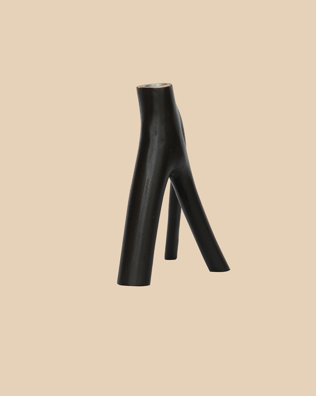 Il Portacandele Triple Twig - Nero